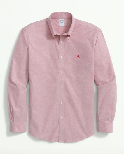 Stretch  Cotton Non-Iron Oxford Polo Button Down Collar Shirt, image 1