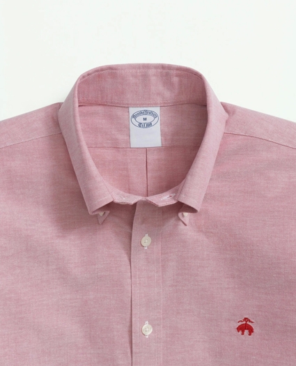Stretch  Cotton Non-Iron Oxford Polo Button Down Collar Shirt, image 2