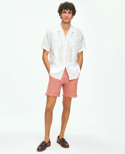 Irish Linen Short Sleeve Guayabera Shirt, image 2