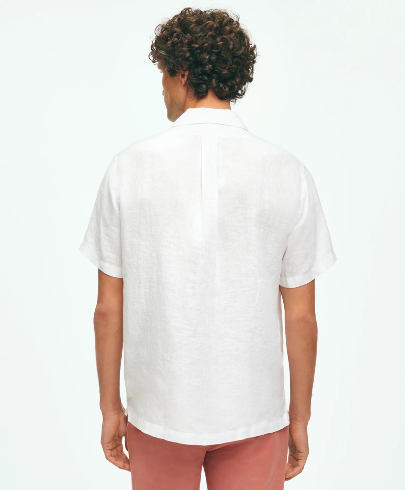 Irish Linen Short Sleeve Guayabera Shirt, image 4