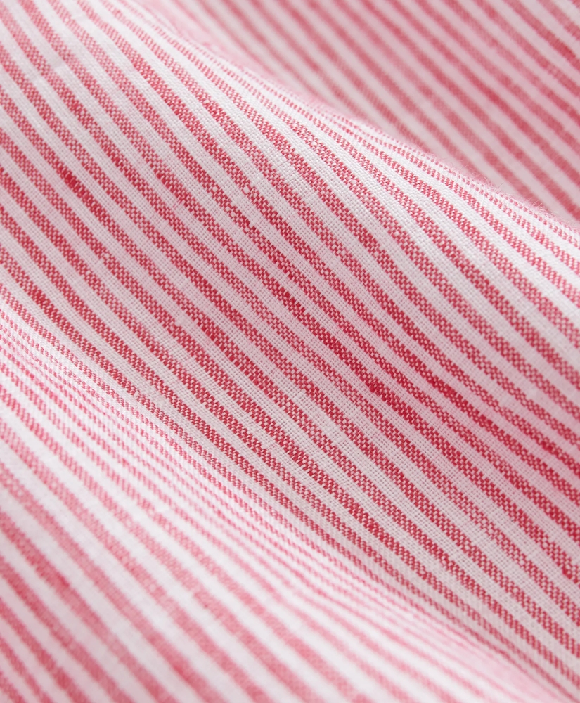 Irish Linen Striped Sport Shirt, image 3