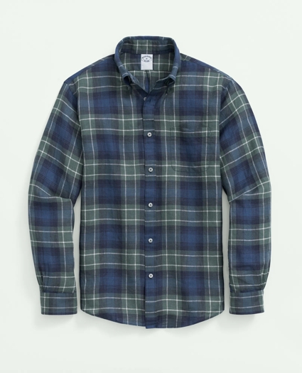 Irish Linen Tartan Sport Shirt, image 1