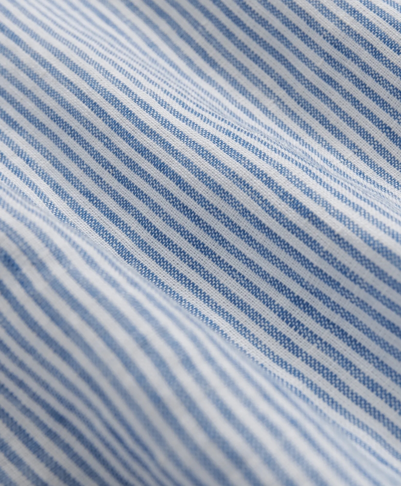 Irish Linen Short Sleeve Candy Striped Sport Shirt, image 3