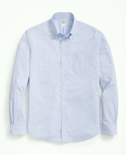 Performance Series Stretch Button-Down Collar, Windowpane Sport Shirt, image 1