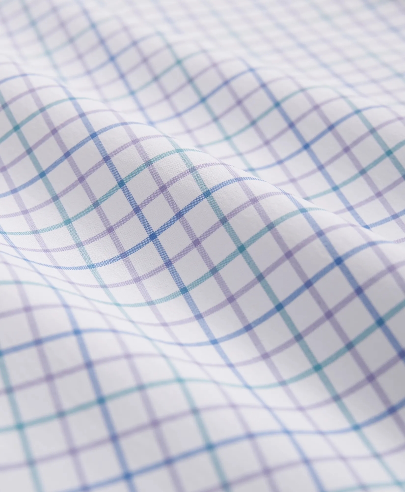 Performance Series Stretch Button-Down Collar, Checked Sport Shirt, image 3