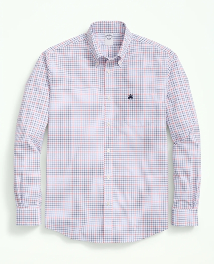Performance Series Stretch Button-Down Collar, Checked Sport Shirt, image 1