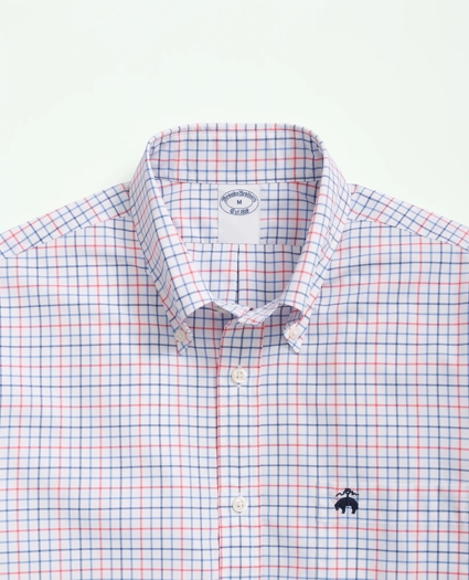 Performance Series Stretch Button-Down Collar, Checked Sport Shirt, image 2