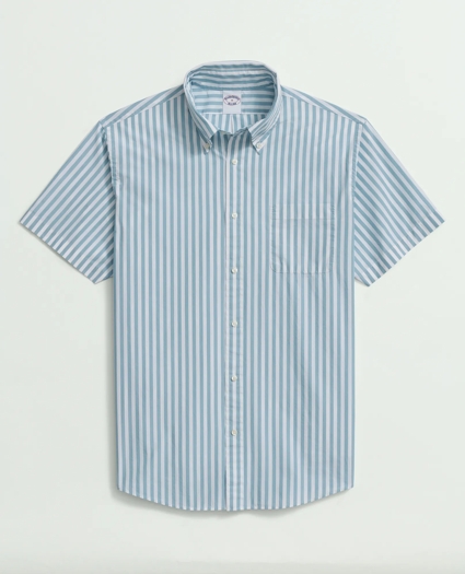 Friday Shirt, Short-Sleeve Poplin  Butcher Striped, image 1