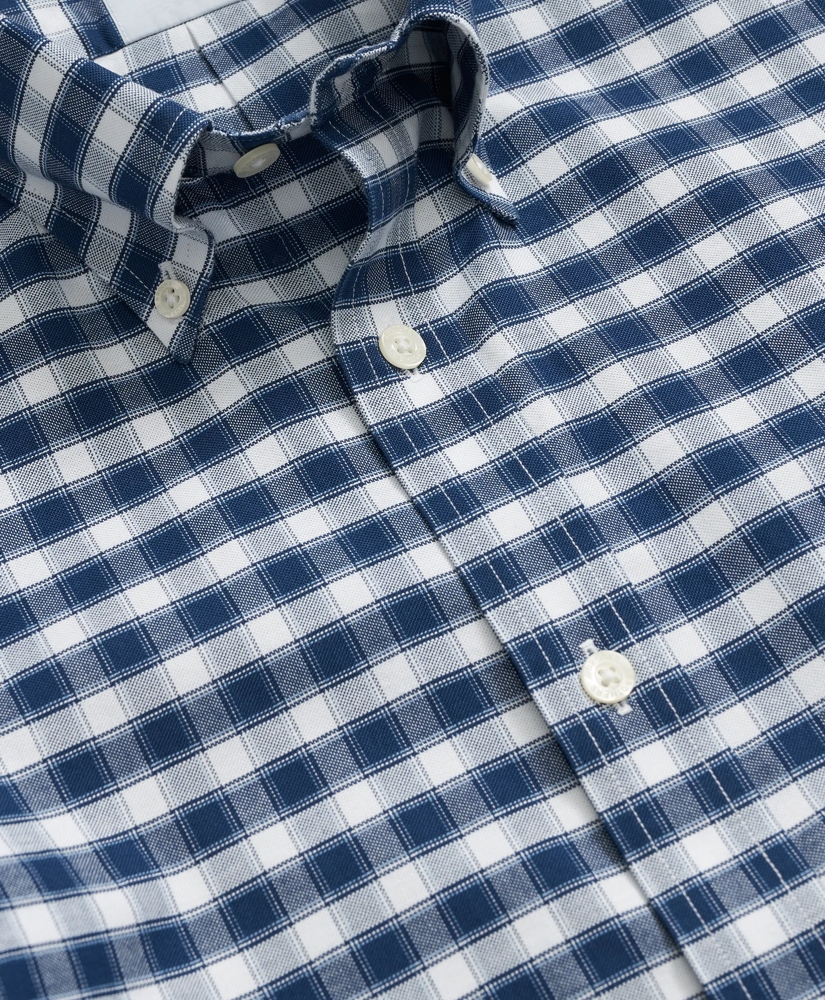 Stretch Cotton Non-Iron Oxford Polo Button Down Collar