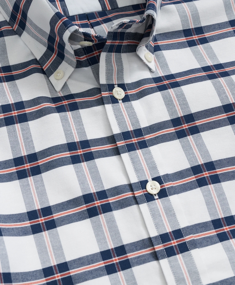 Stretch Cotton Non-Iron Oxford Polo Button Down Collar