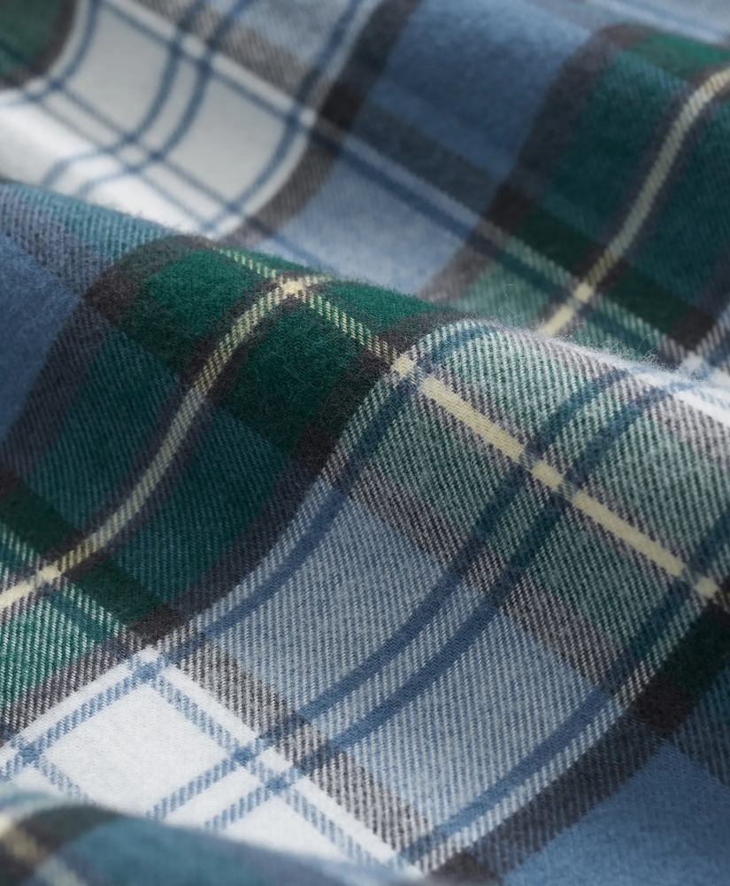 Portuguese Flannel Polo Button Down Collar, Tartan Shirt, image 3