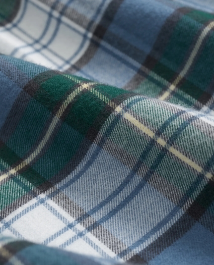 Portuguese Flannel Polo Button Down Collar, Tartan Shirt, image 3