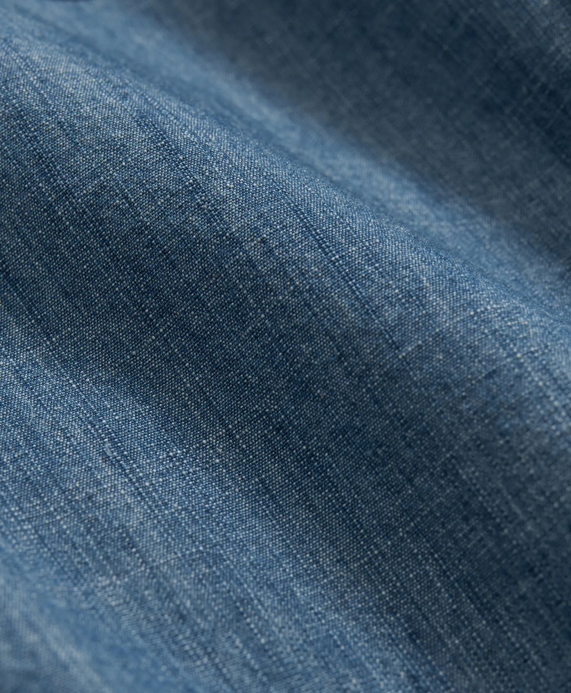 Work Shirt in Indigo Cotton Chambray, image 3
