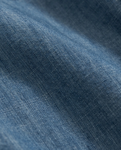 Work Shirt in Indigo Cotton Chambray, image 3