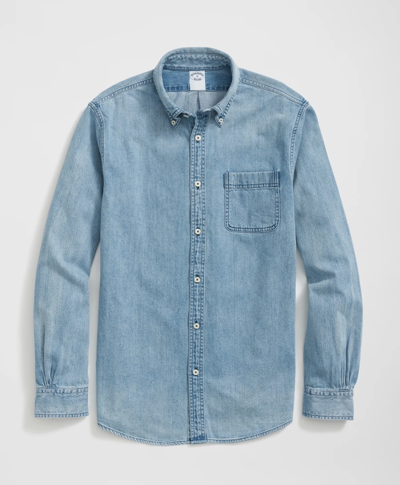 Archival Denim Shirt in Cotton Twill, image 1