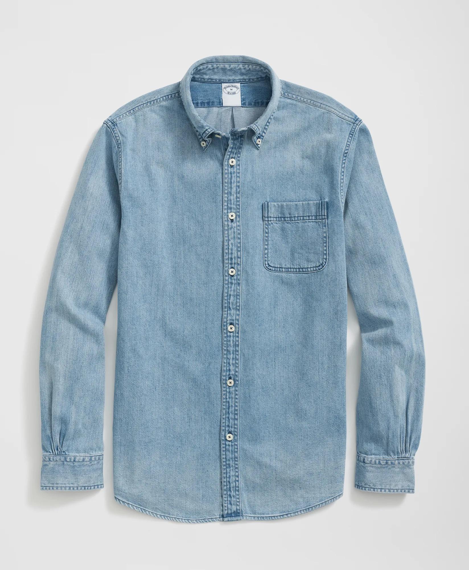 Archival Denim Shirt in Cotton Twill, image 1