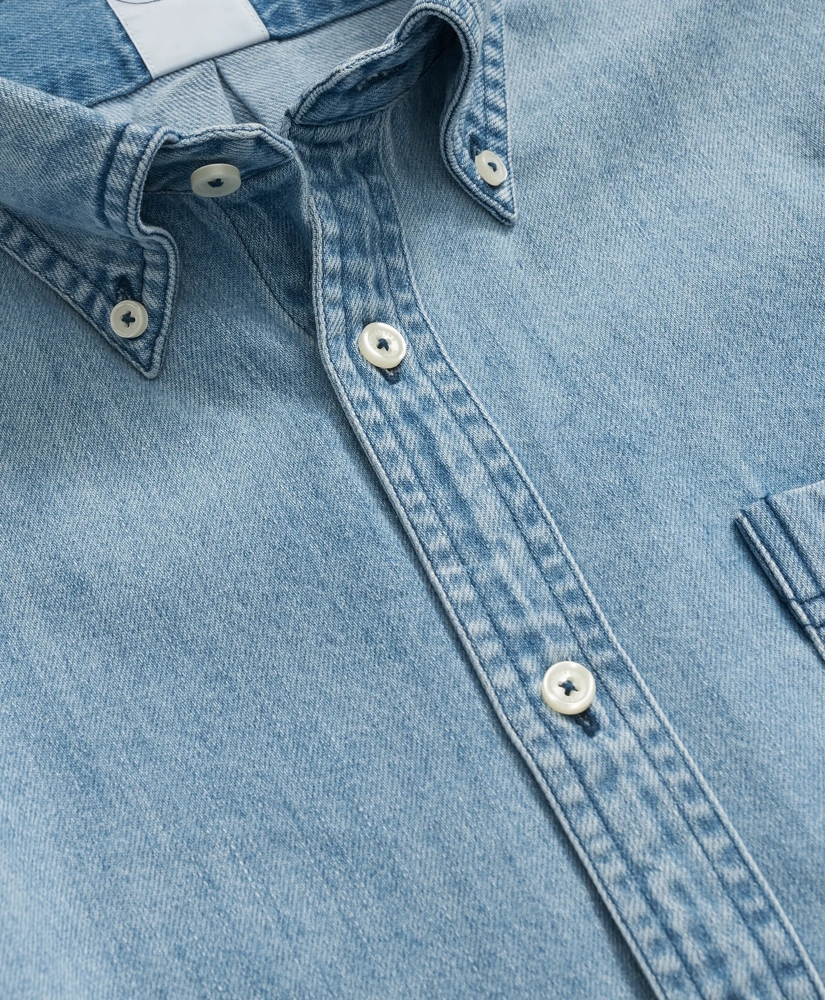Archival Denim Shirt in Cotton Twill, image 4