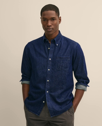 Archival Denim Shirt in Cotton Twill, image 1