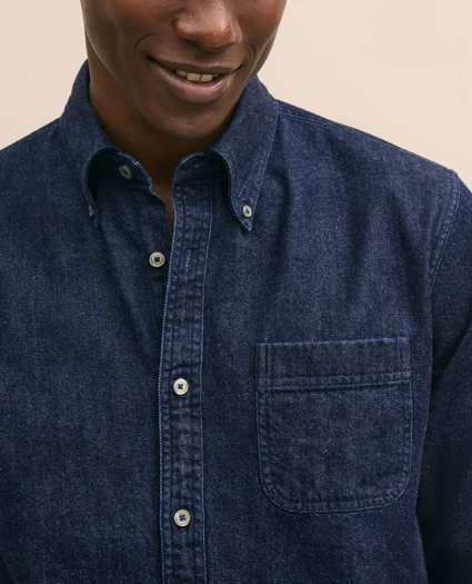 Archival Denim Shirt in Cotton Twill, image 2