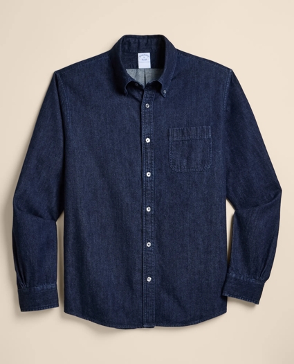 Archival Denim Shirt in Cotton Twill, image 4