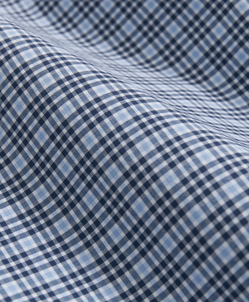 Performance Series Stretch Button-Down Collar, Micro Checked Sport Shirt, image 3