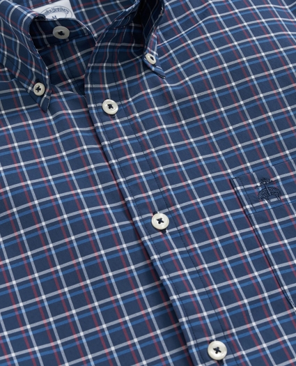 Performance Series Stretch Button-Down Collar, Graph Check Sport Shirt, image 2