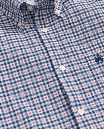 Performance Series Stretch Button-Down Collar, Checked Sport Shirt, image 2
