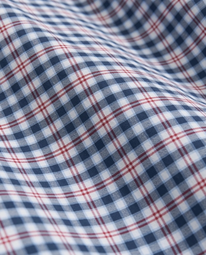 Performance Series Stretch Button-Down Collar, Checked Sport Shirt, image 3