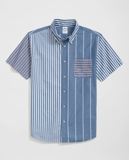 Friday Shirt, Short-Sleeve Poplin Fun Stripe, image 1