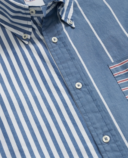 Friday Shirt, Short-Sleeve Poplin Fun Stripe, image 2