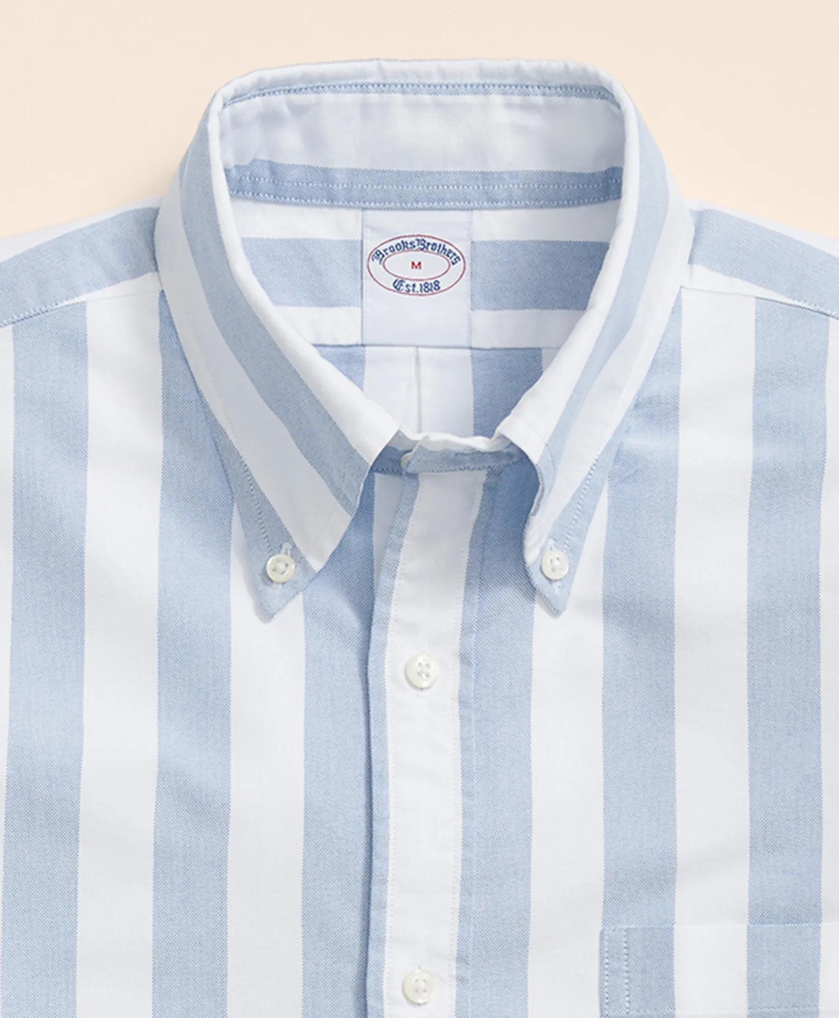 今年の新作から定番まで！ Men's Friday Shirt, Oxford Bold Stripe | Brooks Brothers トップス
