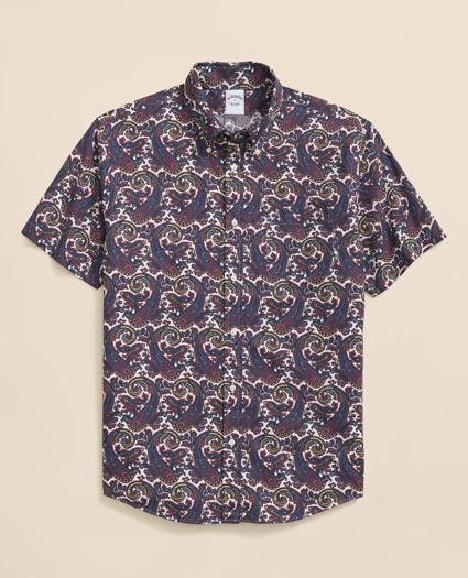 Friday Shirt, Poplin Paisley, image 1