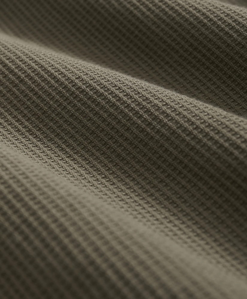 Cotton Camp Collar, Waffle Weave Short-Sleeve Shirt, image 7