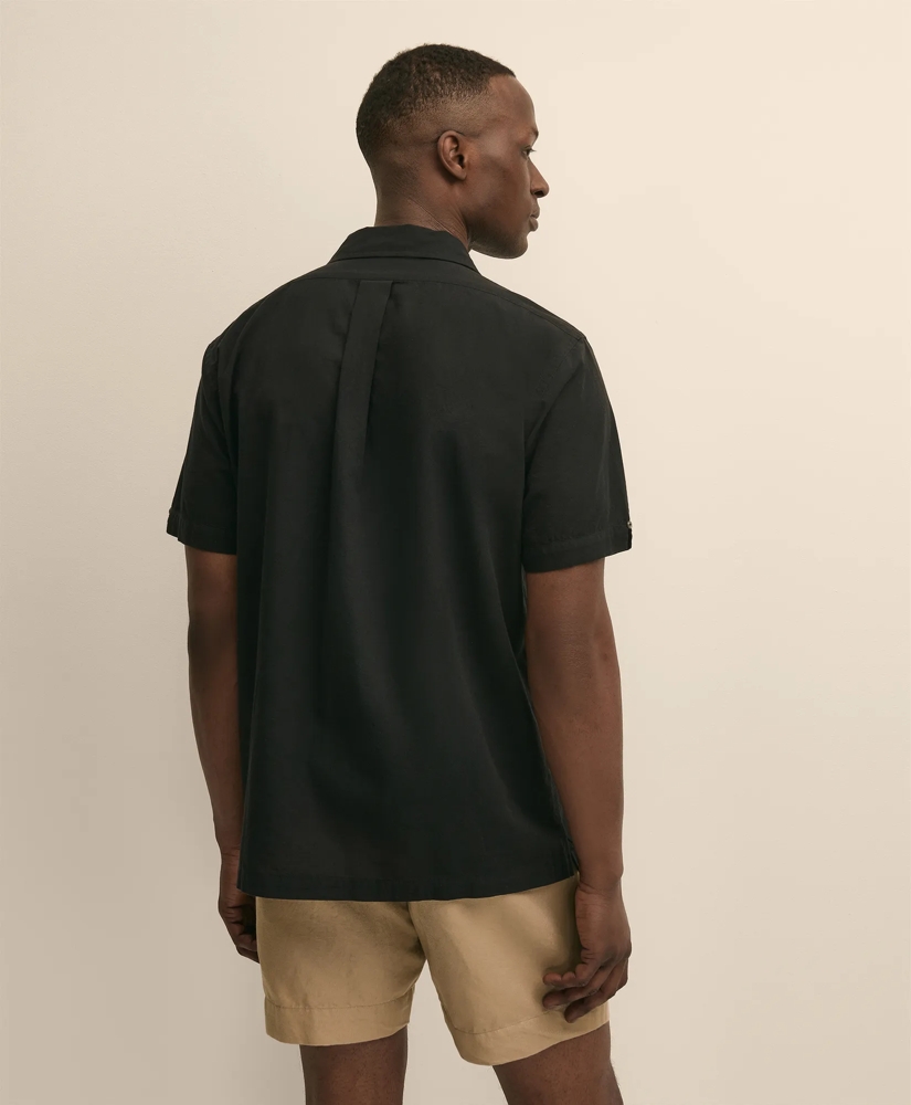 Cotton Guayabera Embroidered Short-Sleeve Shirt, image 3