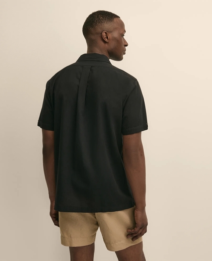 Cotton Guayabera Embroidered Short-Sleeve Shirt, image 3