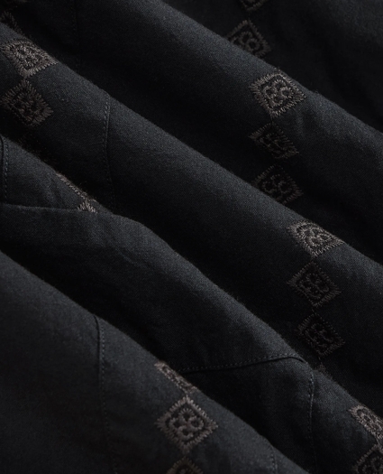 Cotton Guayabera Embroidered Short-Sleeve Shirt, image 6