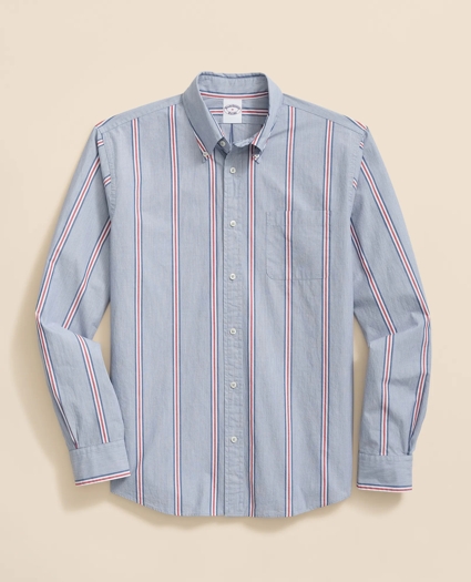 Friday Shirt, Poplin Ribbon Stripe, image 1