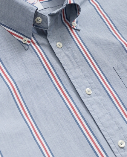 Friday Shirt, Poplin Ribbon Stripe, image 2