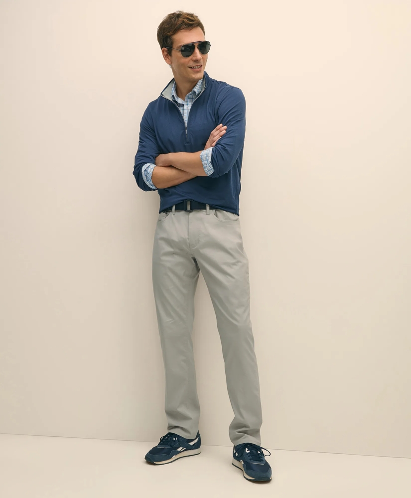 Performance Series Stretch Polo Button-Down Collar, Checked Sport Shirt, image 3