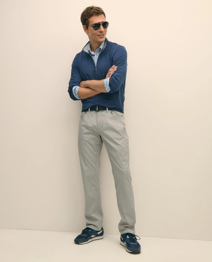 Performance Series Stretch Polo Button-Down Collar, Checked Sport Shirt, image 3