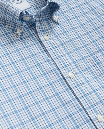 Performance Series Stretch Polo Button-Down Collar, Checked Sport Shirt, image 6