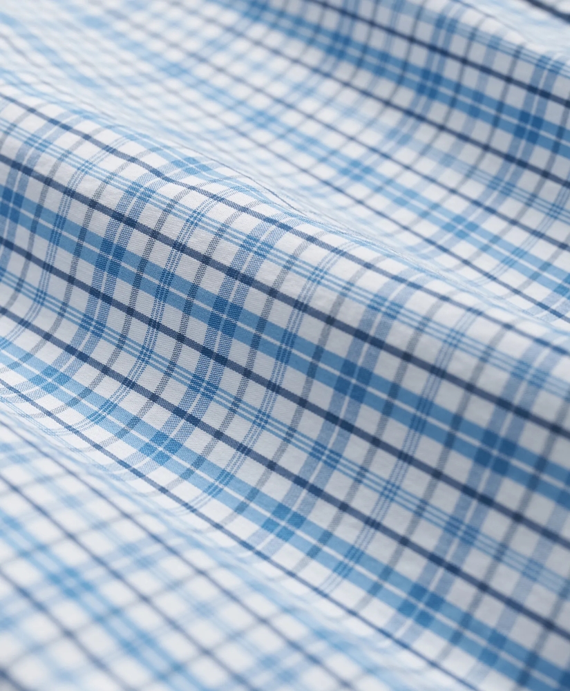 Performance Series Stretch Polo Button-Down Collar, Checked Sport Shirt, image 7