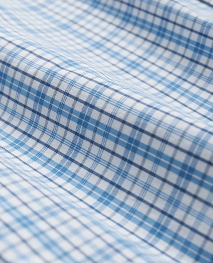 Performance Series Stretch Polo Button-Down Collar, Checked Sport Shirt, image 7