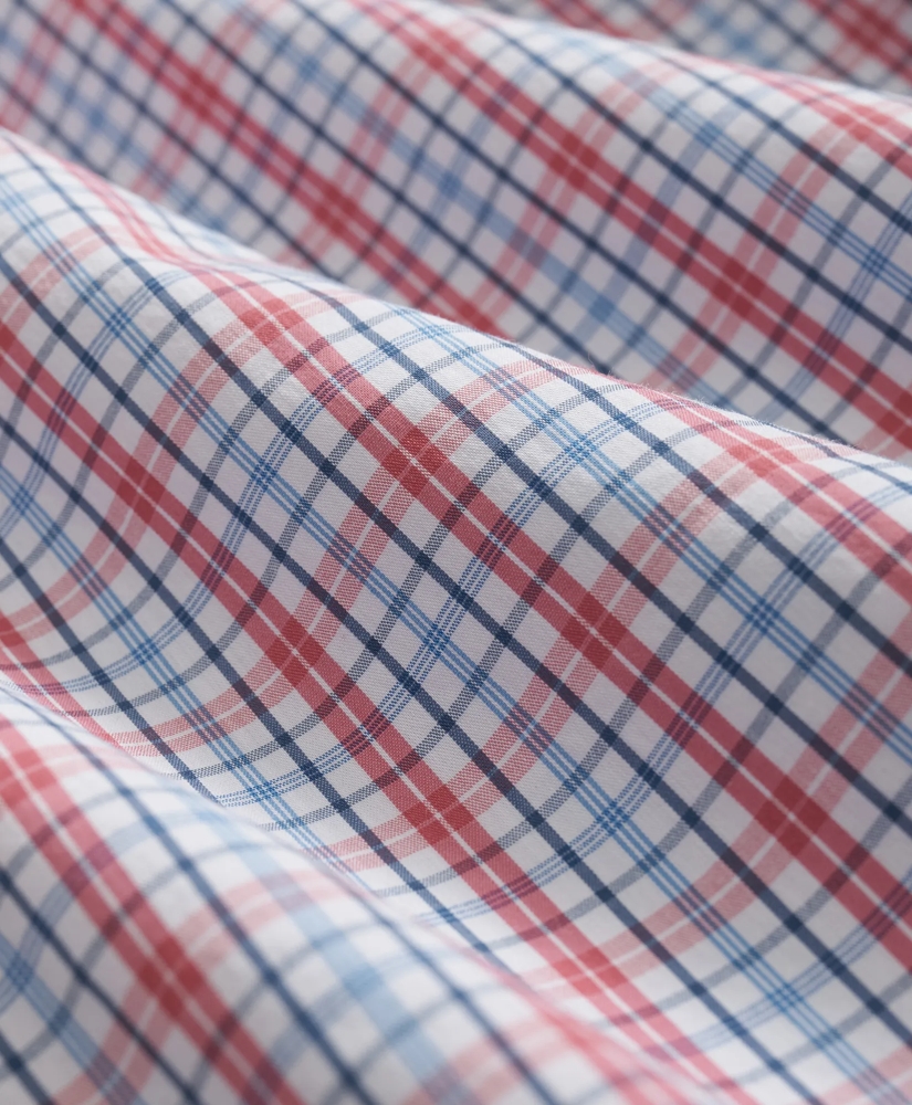 Performance Series Stretch Polo Button-Down Collar, Checked Sport Shirt, image 6