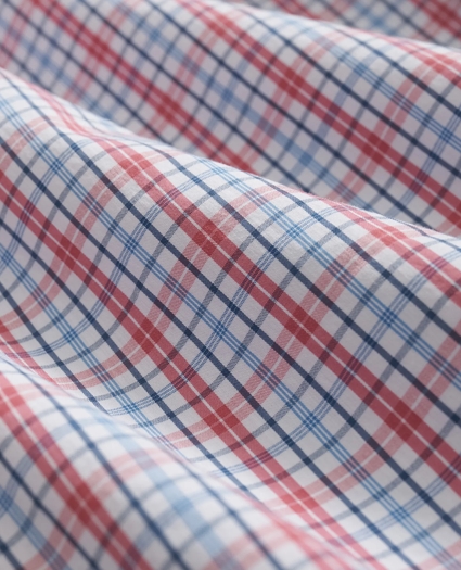 Performance Series Stretch Polo Button-Down Collar, Checked Sport Shirt, image 6