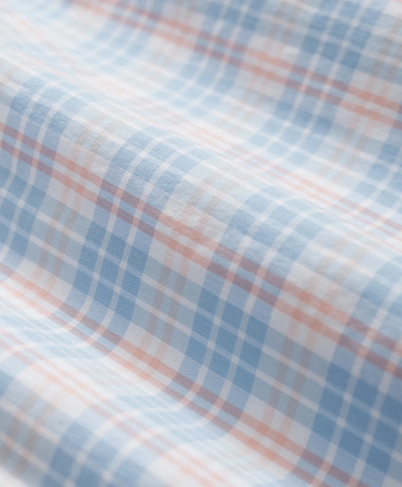 Performance Series Stretch Polo Button-Down Collar, Checked Sport Shirt, image 3