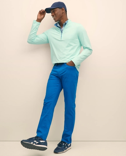 Performance Series Stretch Polo Button-Down Collar, Checked Sport Shirt, image 4