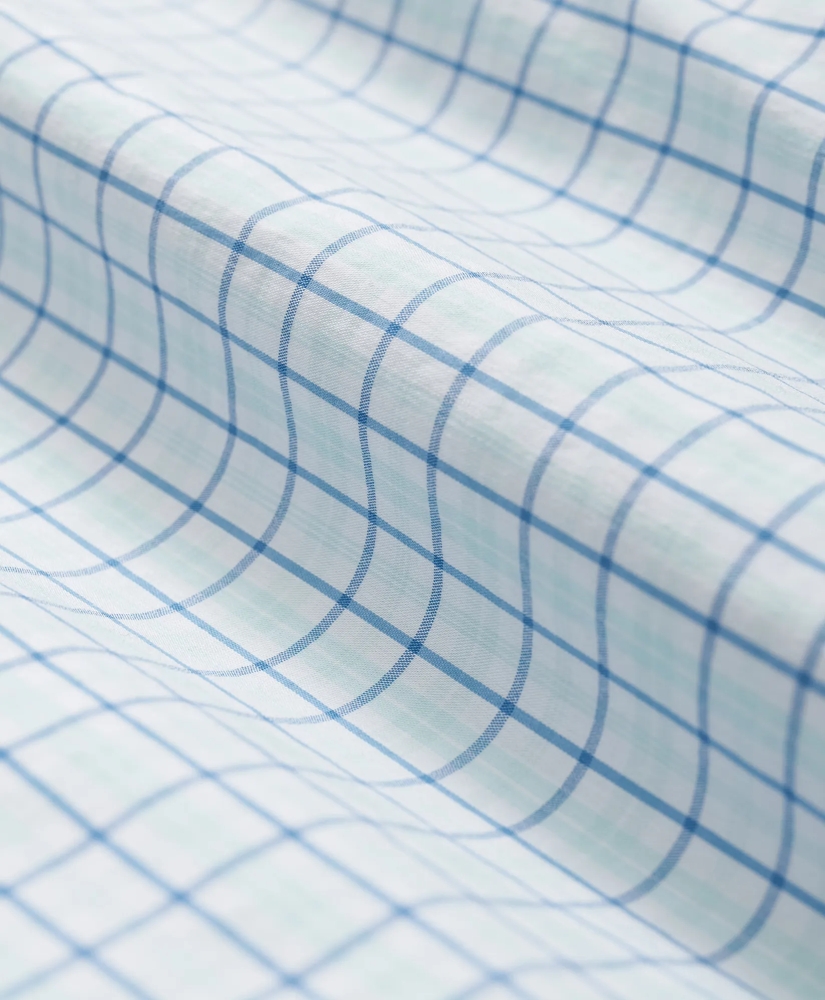 Performance Series Stretch Polo Button-Down Collar, Checked Sport Shirt, image 3