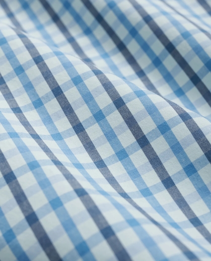 Stretch Cotton Non-Iron Polo Button Down Collar, Graph Check Shirt, image 3