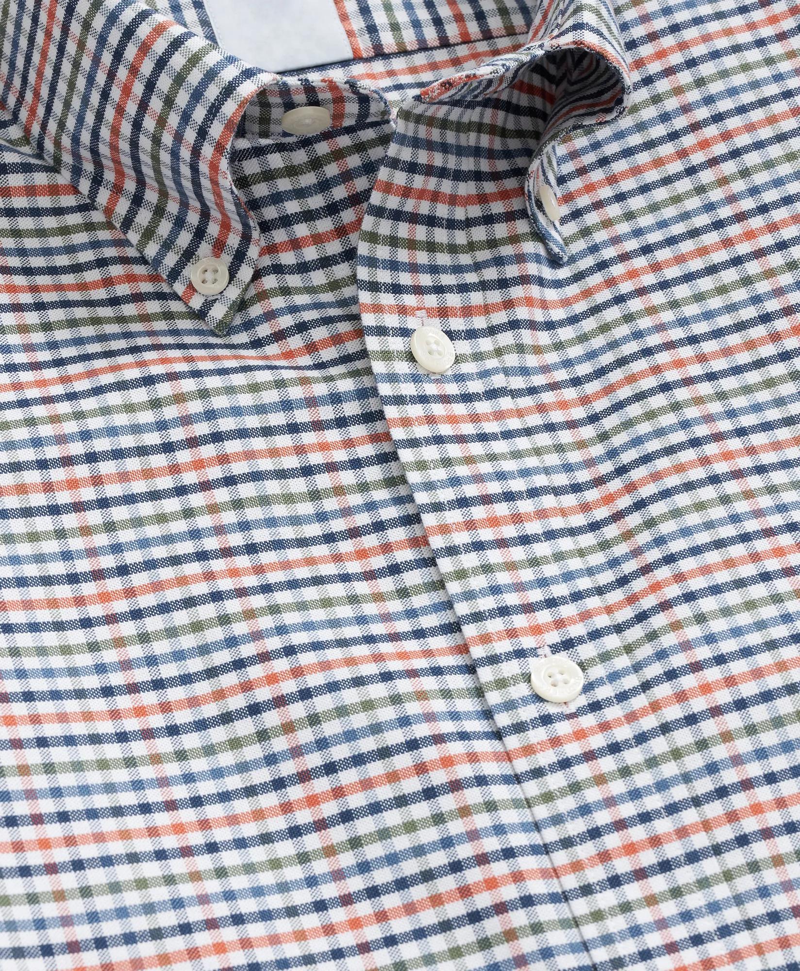 Stretch Non-Iron Oxford Button-Down Collar, Multi-Check Shirt, image 2